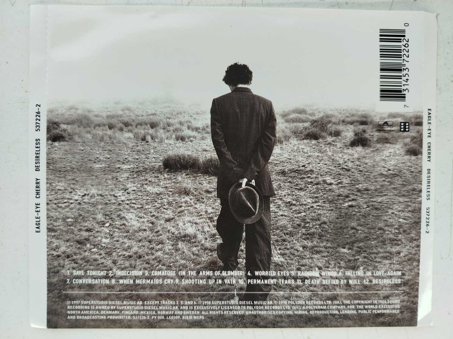 Okładka CD Eagle-Eye Cherry Desireless poligrafia OP+OT bez płyty !!