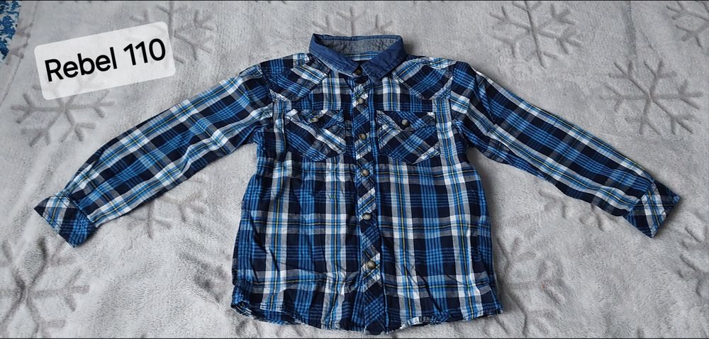 Koszula z długim rękawem w kratkę firmy Rebel by Primark rozmiar 110