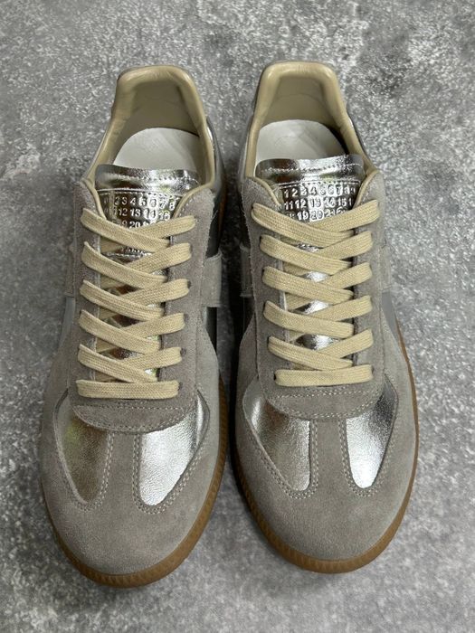 Maison margiela Replica сріблясті кеди кеды кросівки кроссовки 43 42