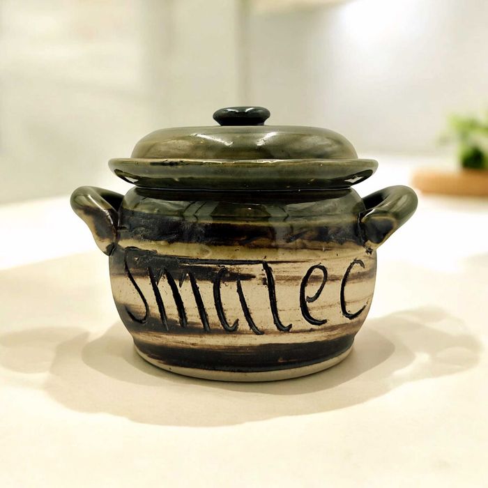 Gliniany Pojemnik na Smalec 800 ml Ceramiczny Pojemnik na Smalec