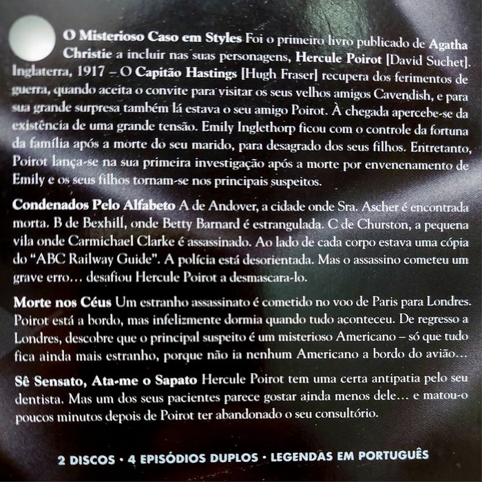 OFERTA Poirot / Episódios DUPLOS