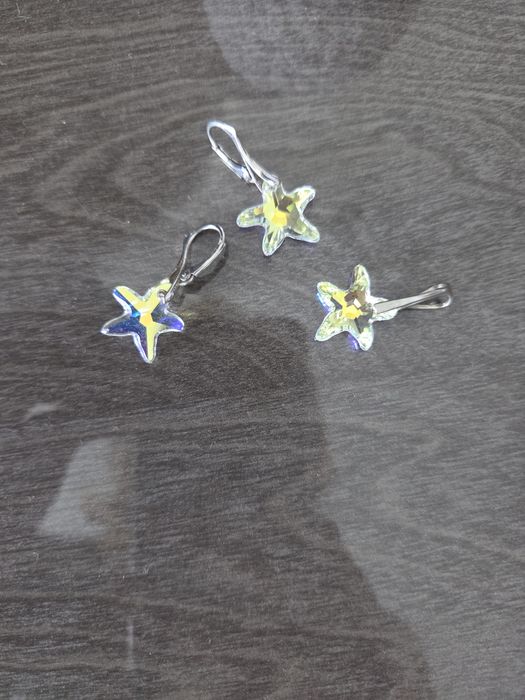 Swarovski wisiorek i kolczyki