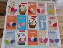 Kartki Wielkanocne, ręcznie robione - 5 sztuk