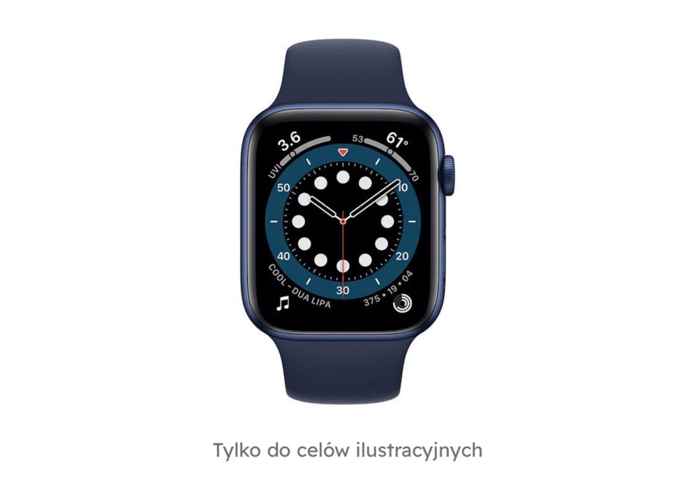 Apple Watch Series 6 GPS 44 mm – Blue Aluminium + Deep Navy Sport Band