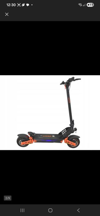 Hulajnoga elektryczna KAMIKAZE K1 Lite 60km 800W Amortyzacja 10" Podśw