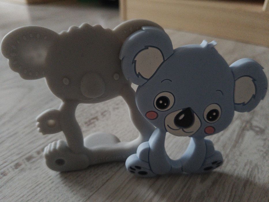 Silikonowe gryzaki Koala z wypustkami maskującymi dziąsła