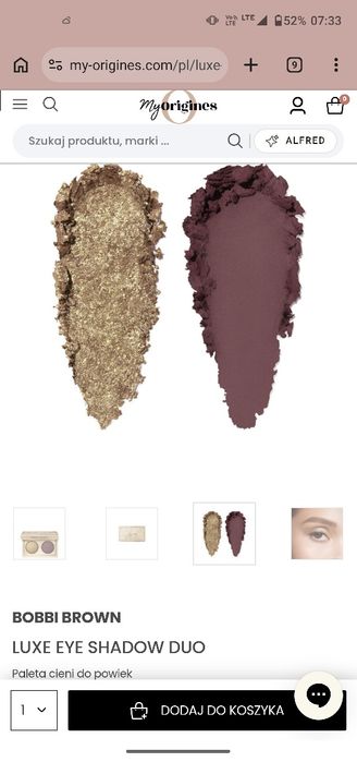 Cienie do powiek Bobbi Brown Luxe Eye Shadow Duo Midnight Toast