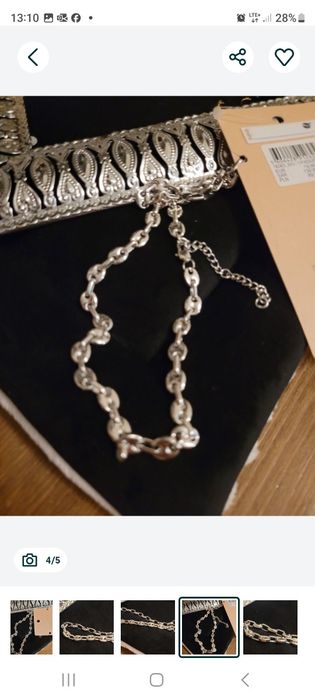 Parfois naszyjnik stał nierdzewna łańcuszek nowy damski męski unisex
