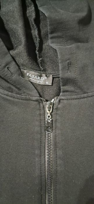 Bluza z kapturem cekiny oversize longsleeve