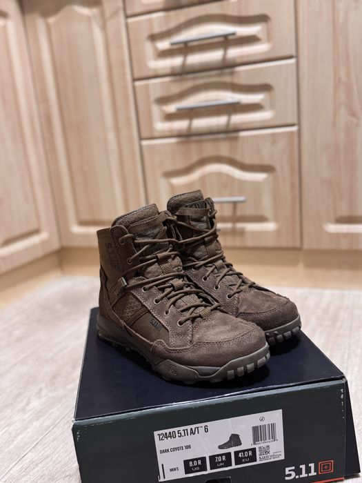 ЧЕРЕВИКИ ТАКТИЧНІ "5.11 TACTICAL A/T 6' BOOT" DARK COYOTE