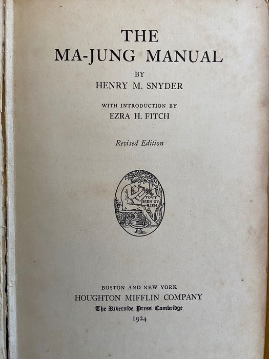 Raro e antigo jogo Mah-Jong do séc. XIX