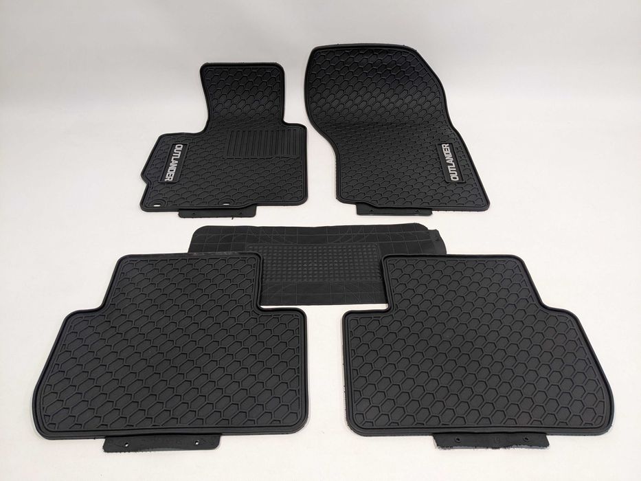 Гумові килимки Mitsubishi Outlander Мітсубіші Оутлендер коврики 12-21