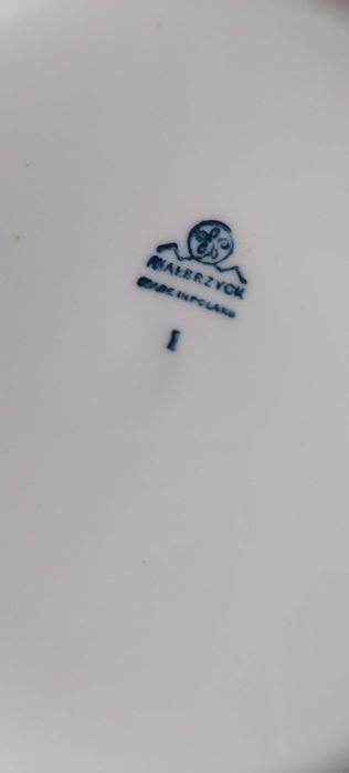 Talerz porcelanowy - Wałbrzych PRL