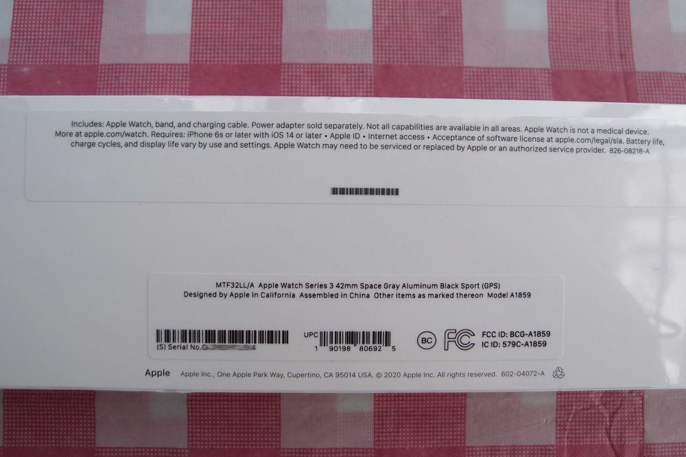 Годинник Apple Watch Series 3 42mm Space Grey