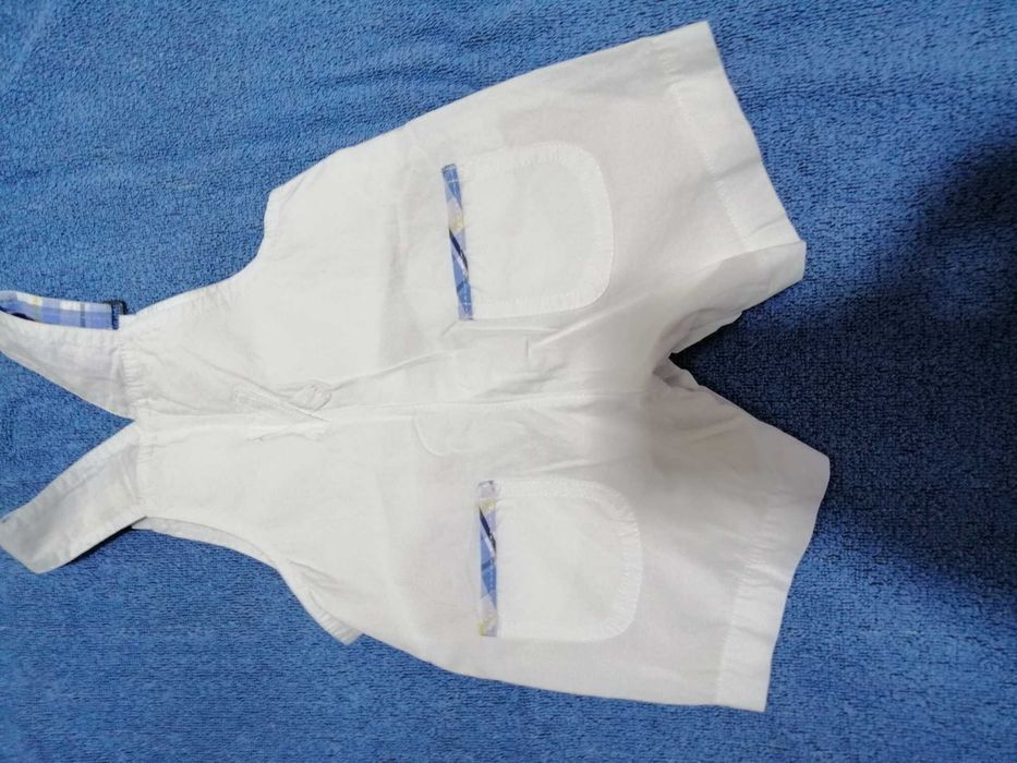 Camisa e jardineiras, GRD, 3 e 6 meses