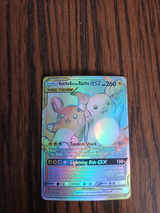 Karta Pokemon Raichu&AlochanRoichu