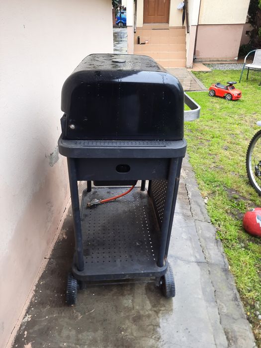 Duży grila na gaz