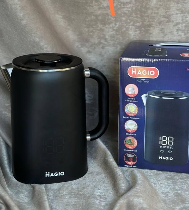Електрочайник Magio MG-509 1.5 л електричний чайник сенсорний