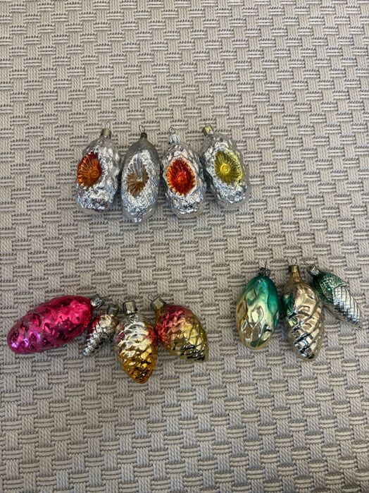 Скляні ялинкові прикраси. СССР