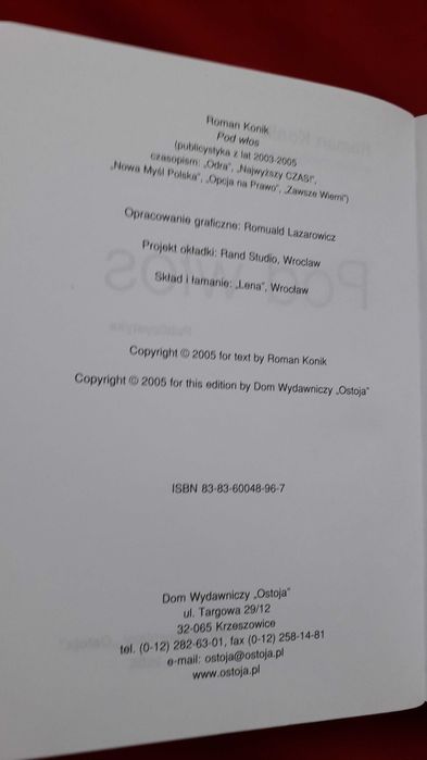 Pod włos - Roman Konik