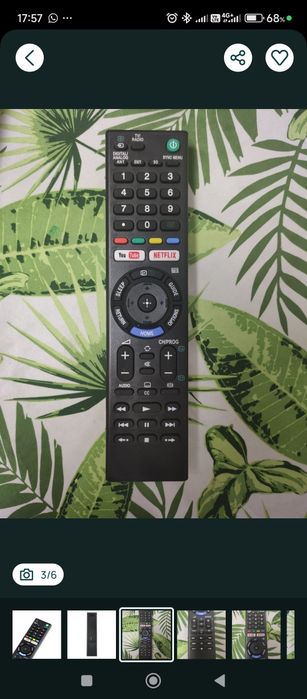 Comando para TV  SONY SMART TV, Novo C/ 2 anos garantia