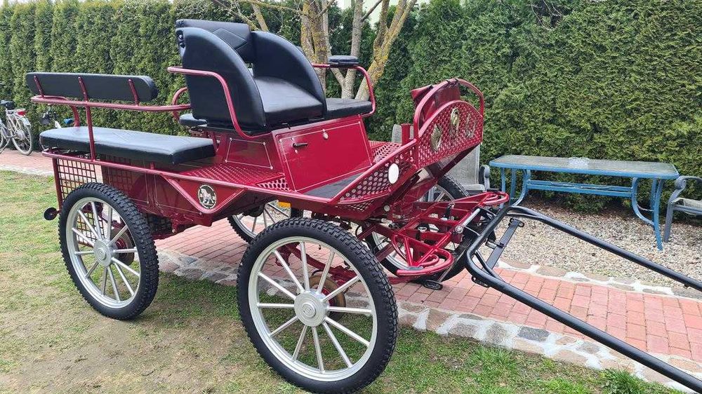 Bryczka konna Wagonetka Powóz Singiel - Para