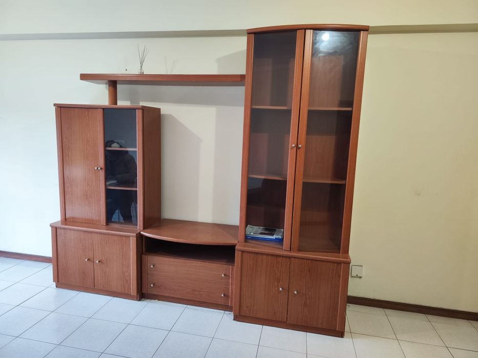 Móvel moderno de sala 3 Módulos castanho