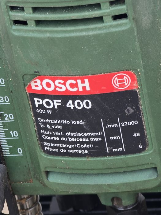 Frezarka górnowrzecionowa Bosch POF 400 – 400 W – Made in Switzerland
