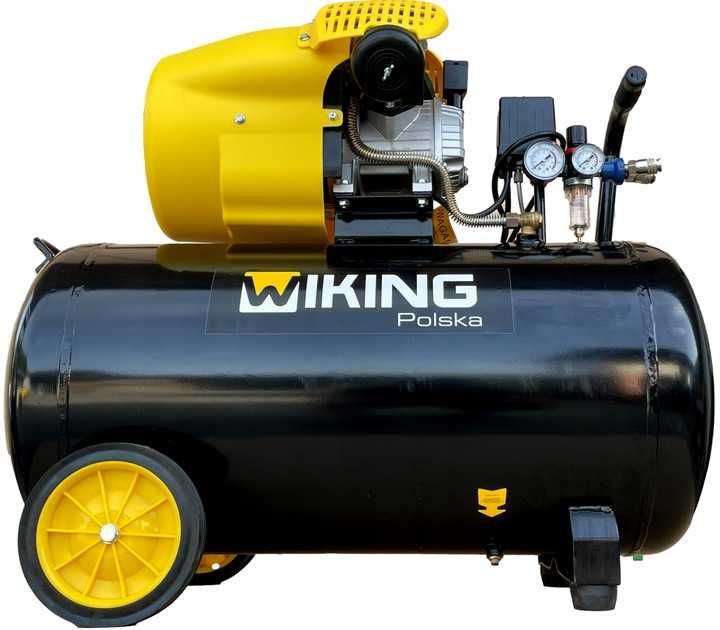 10Bar KOMPRESOR Wiking 100L olejowy tłokowy sprężarka pompa powietrza