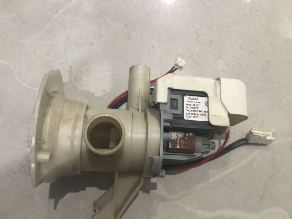 Pompa odpływowa kompletna oryginalna do pralki Polar PTL 1000