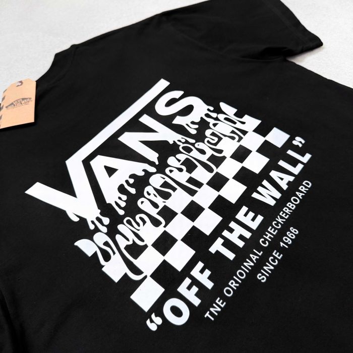 Футболка Vans Off The Wall Черная Футболка Венс Ванс Скейт sk8