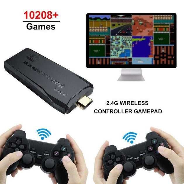 Игровая приставка Game Stick Lite M8 64G (4k Ultra HD) (два джойстика ...