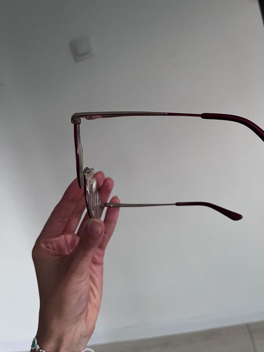 Oprawki okulary kwadratowe złote