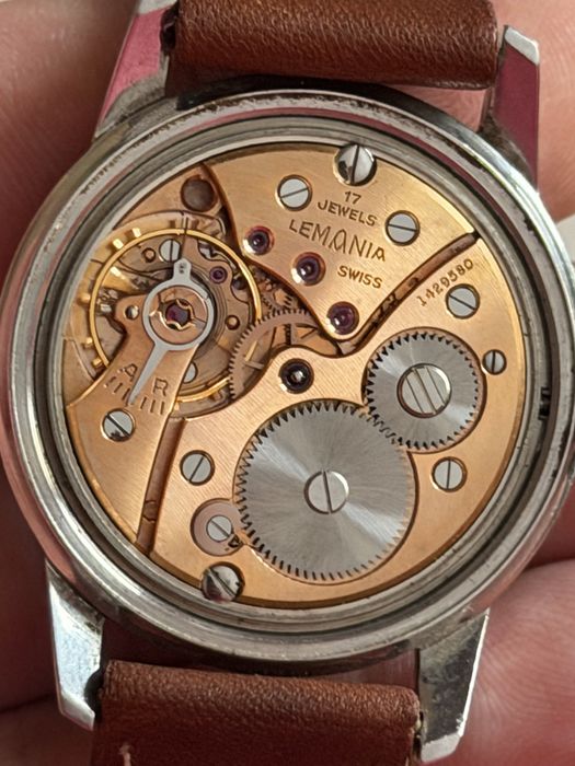 Zegarek Lemania 17 jewels Swiss made, rozmiar 35/44mm, piękny stan
