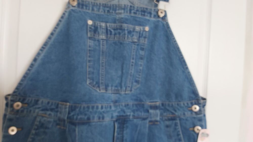 Dzinsowe ogrodniczki ciążowe  z USA L