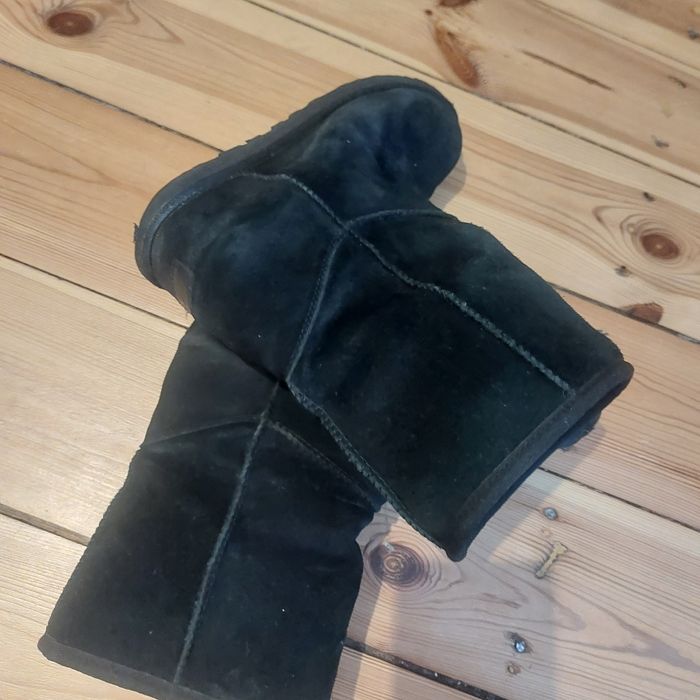 UGG czarne zamszowe na podwyższeniu | rozm. 38 | używane