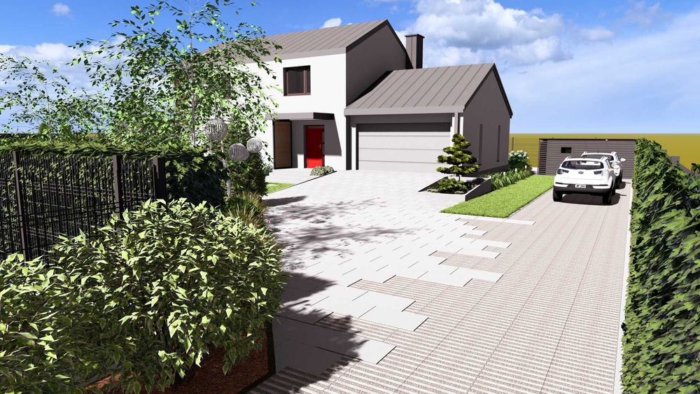 Projekt ogrodu zdalnie, wizualizacje, projektowanie rabaty