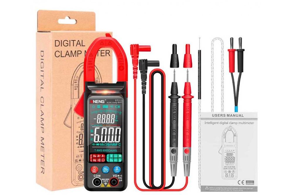 Кліщі струмовимірювальні Aneng ST212 постійний та змінний