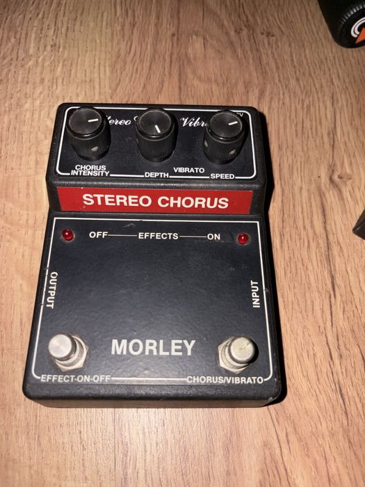 Morley Pedais AER anos 80 - Excelente esrado com pedalboard