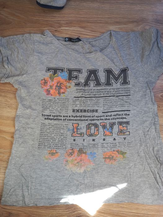 Szary t-shirt idealny stan