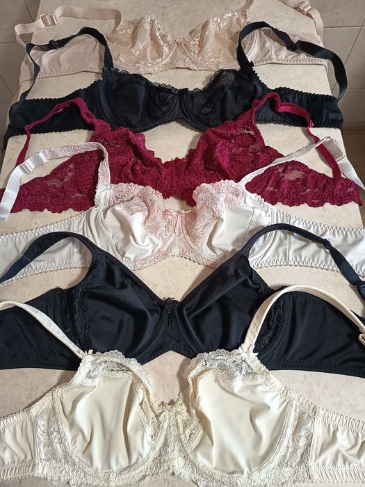 Stanik biustonosz 85 C zestaw 6 sztuk miękki