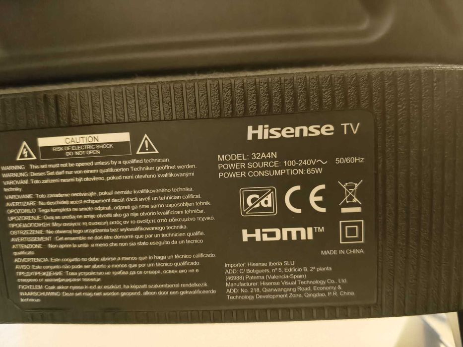Vendo Smart TV Hisense 32" (Em Garantia até 09/2029) ***URGENTE***