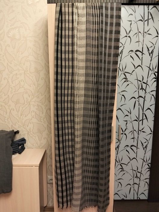 Шарф палантин кашне Ahujasons 73смх201см85% шерсть 15% вискоза унисекс