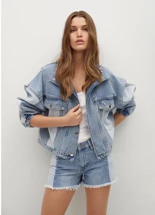 Mango Cindy kurtka jeansowa oversize
