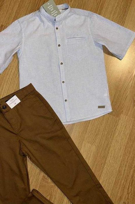 Красиві світлі брючки і сорочки H&M 134