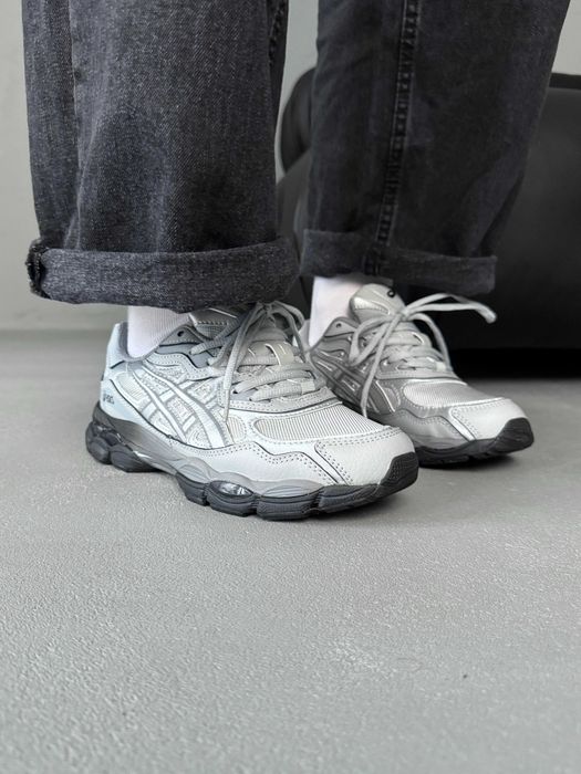 ‼️ НОВІ Кросівки Asics Gel-NYC Silver Black