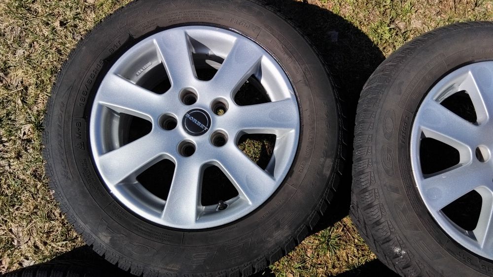 Felgi aluminiowe 15 cali, obręcze do  golf 5, Borbet 5x112 plus śruby