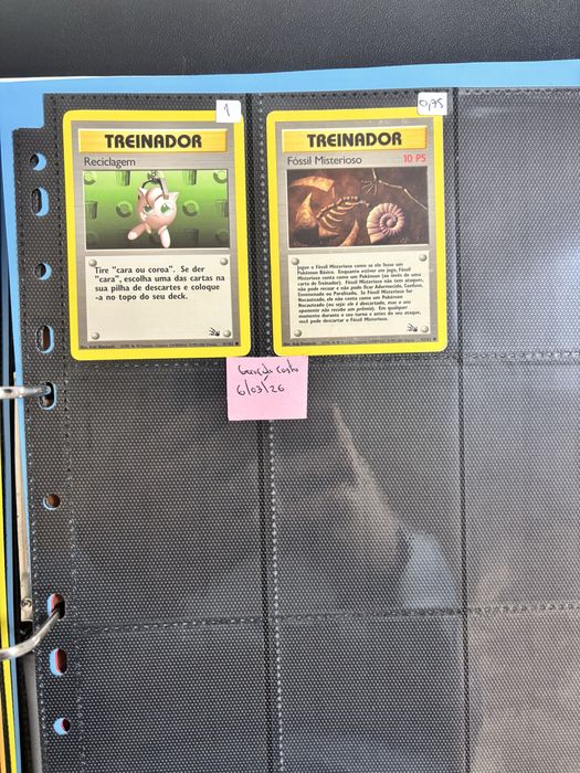 Cartas Pokemon Fossil PT e Ingles