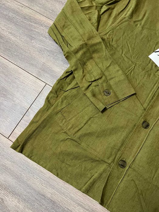 Віскозно-лляна сорочка Zara L-XL