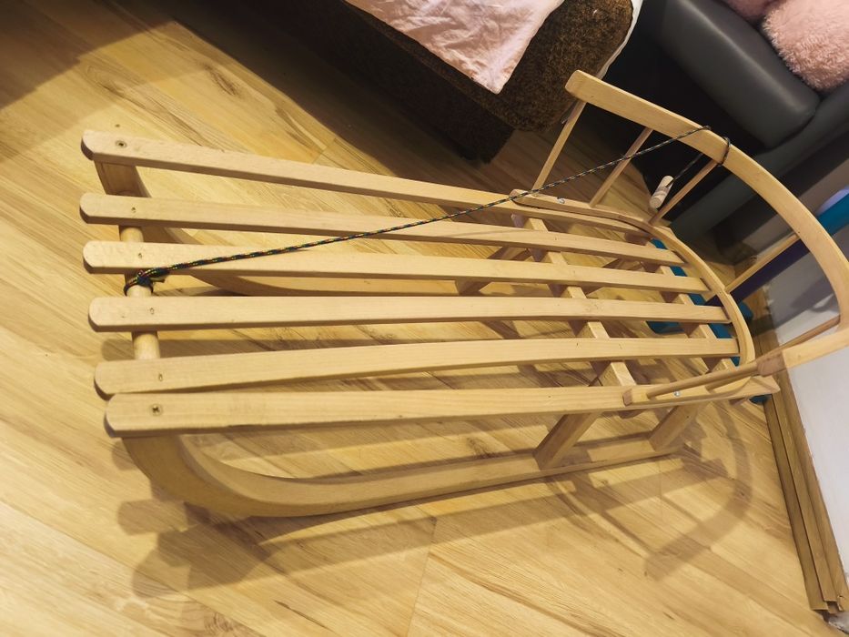 Sanki bukowe dobrej jakości używane kilka razy